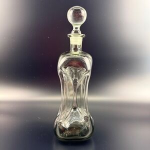 Holmegaard Kluk Kluk Decanter Large Smoke Gray Glass Ball Stopper